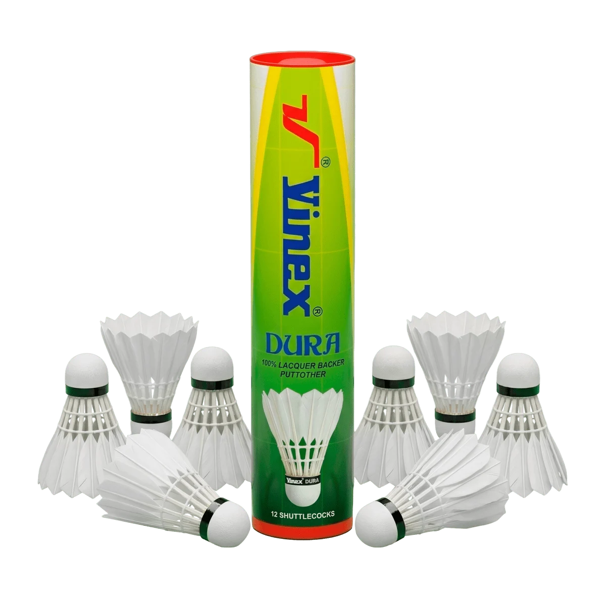 Peteca/volante de badminton com penas Vinex - cnj com 10 und