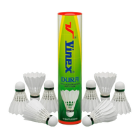 Peteca/volante de badminton com penas Vinex - cnj com 10 und