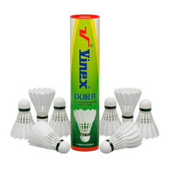 Peteca/volante de badminton com penas Vinex - cnj com 10 und