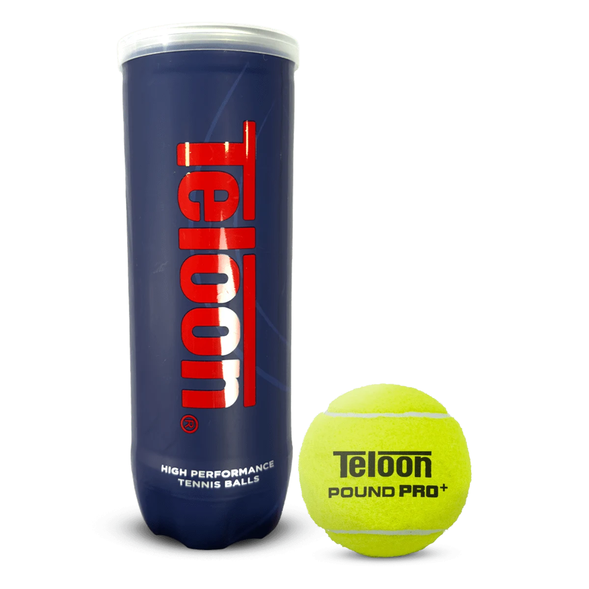 Bolas de Tênis Teloon POUND PRO + ITF tubo com 3 un.