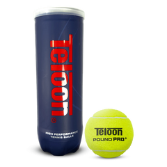 Bolas de Tênis Teloon POUND PRO + ITF tubo com 3 un.