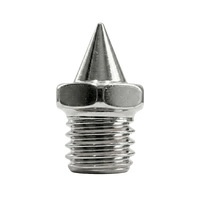 50 / 100 pregos para sapatilha de atletismo de aço 4,8mm Pirâmide base hexagonal Pista e campo