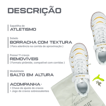 Sapatilha de Atletismo para Salto em Altura Health
