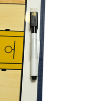 Prancheta tática magnética com caneta para treinamento de basquete Pista e Campo - Modelo pasta azul