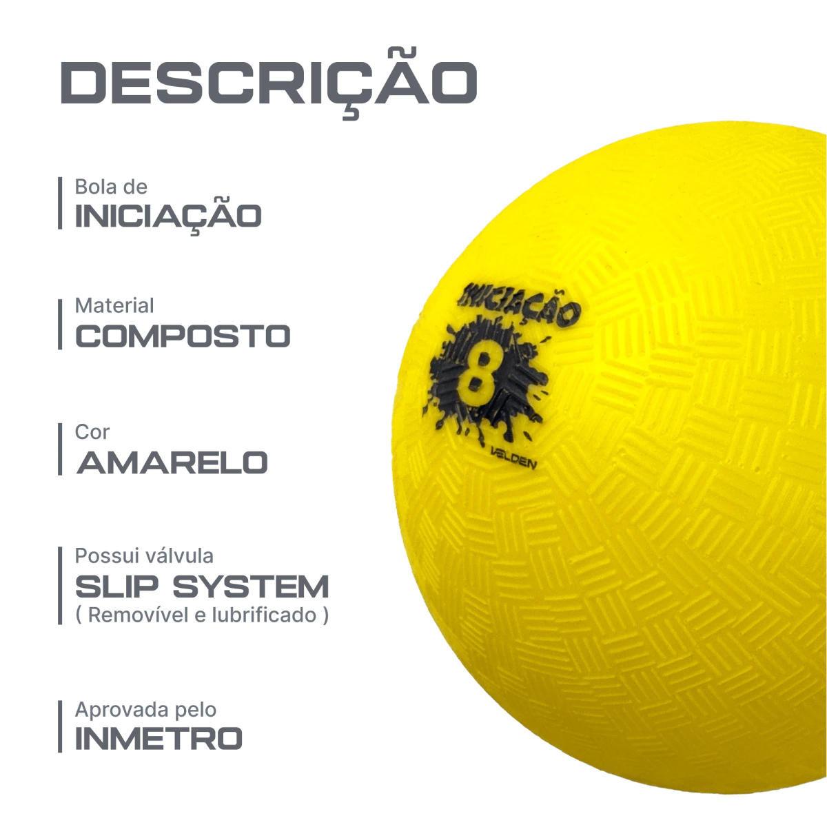 Bola de iniciação infantil nº 08 Velden