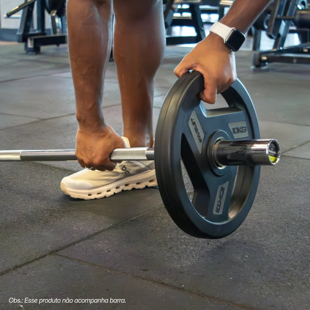 Anilha Olímpica com Anel de Metal 10Kg Envolst