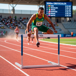 Barreira de atletismo desmontável de aço e alumínio WA-IAAF Pista e Campo