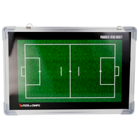 Quadro tático magnético de alumínio com acessórios 45x30 Pista e Campo - Futebol Society