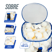 Bolinha de tênis de mesa treinamento Pista e Campo - saco com 100 und - branca