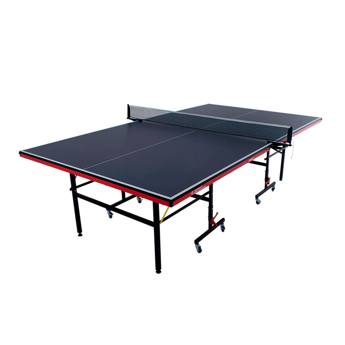 Mesa de tenis de mesa de aco e madeira azul com rede 6202-18MM