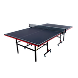 Mesa de tenis de mesa de aco e madeira azul com rede 6202-18MM