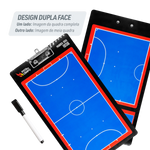 Prancheta tática magnética dupla face com caneta para treinamento de Futsal Pista e Campo