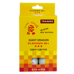 Bolinha de tênis de mesa 3 estrelas Platinium Giant Dragon - cnj com 6 und - BRANCA