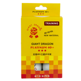 Bolinha de tênis de mesa 3 estrelas Platinium Giant Dragon - cnj com 6 und - BRANCA