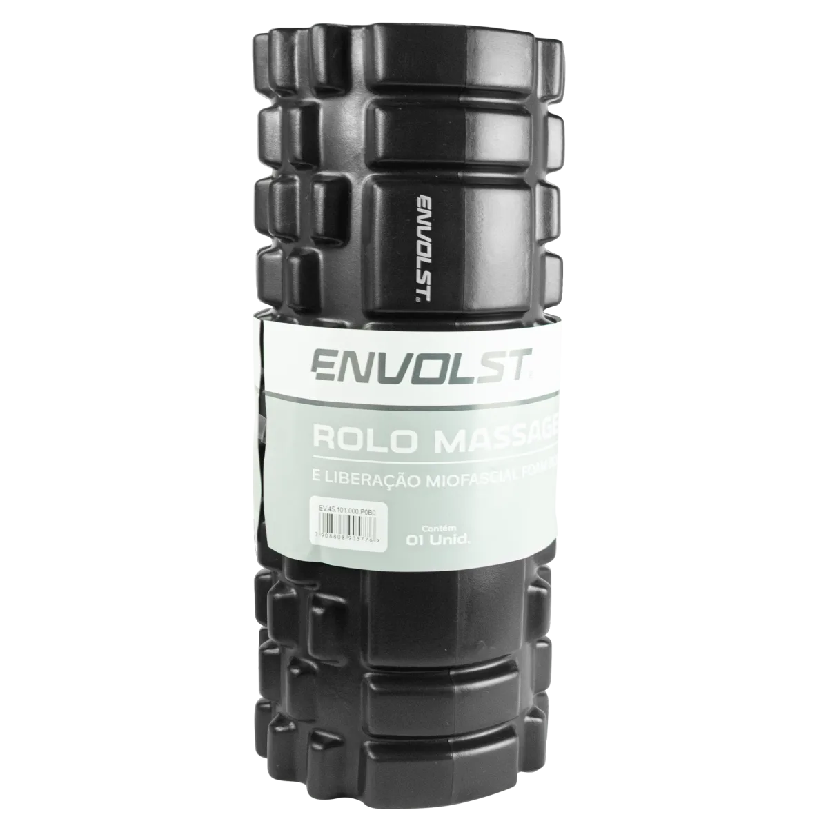 Rolo de Massagem e Liberação Miofascial Foam Roller Envolst - Preto