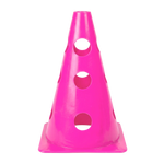Cone Furado de sinalização de plástico 23cm Pista e Campo - Azul