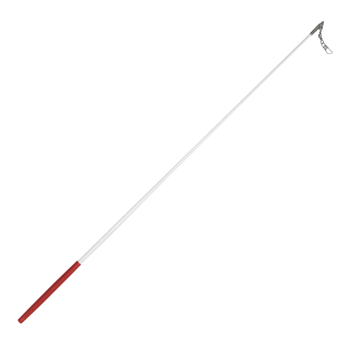 Estilete Ginástica Rítmica Fibra Vidro 60cm Branco Gracios - Empunhadura Preta