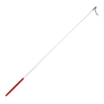 Estilete Ginástica Rítmica Fibra Vidro 60cm Branco Gracios - Empunhadura Preta