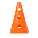 Cone Furado de sinalização de plástico 23cm Pista e Campo - Azul