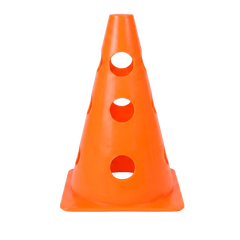 Cone Furado de sinalização de plástico 23cm Pista e Campo - Azul
