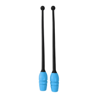 Maça oficial ginástica rítmica juvenil 40cm conectável Pista e Campo - Preto e Rosa