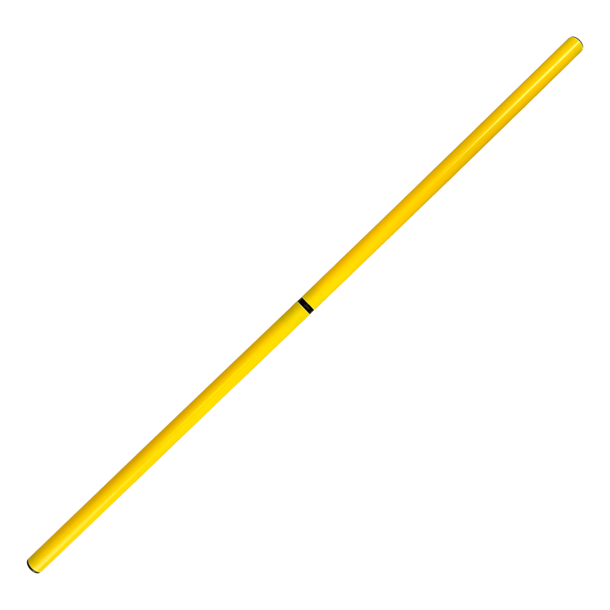 Bastão haste de PVC 1m desmontável em duas partes amarelo Velden