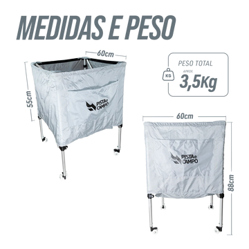 Carrinho Retrátil para Armazenagem de Bolas Velden