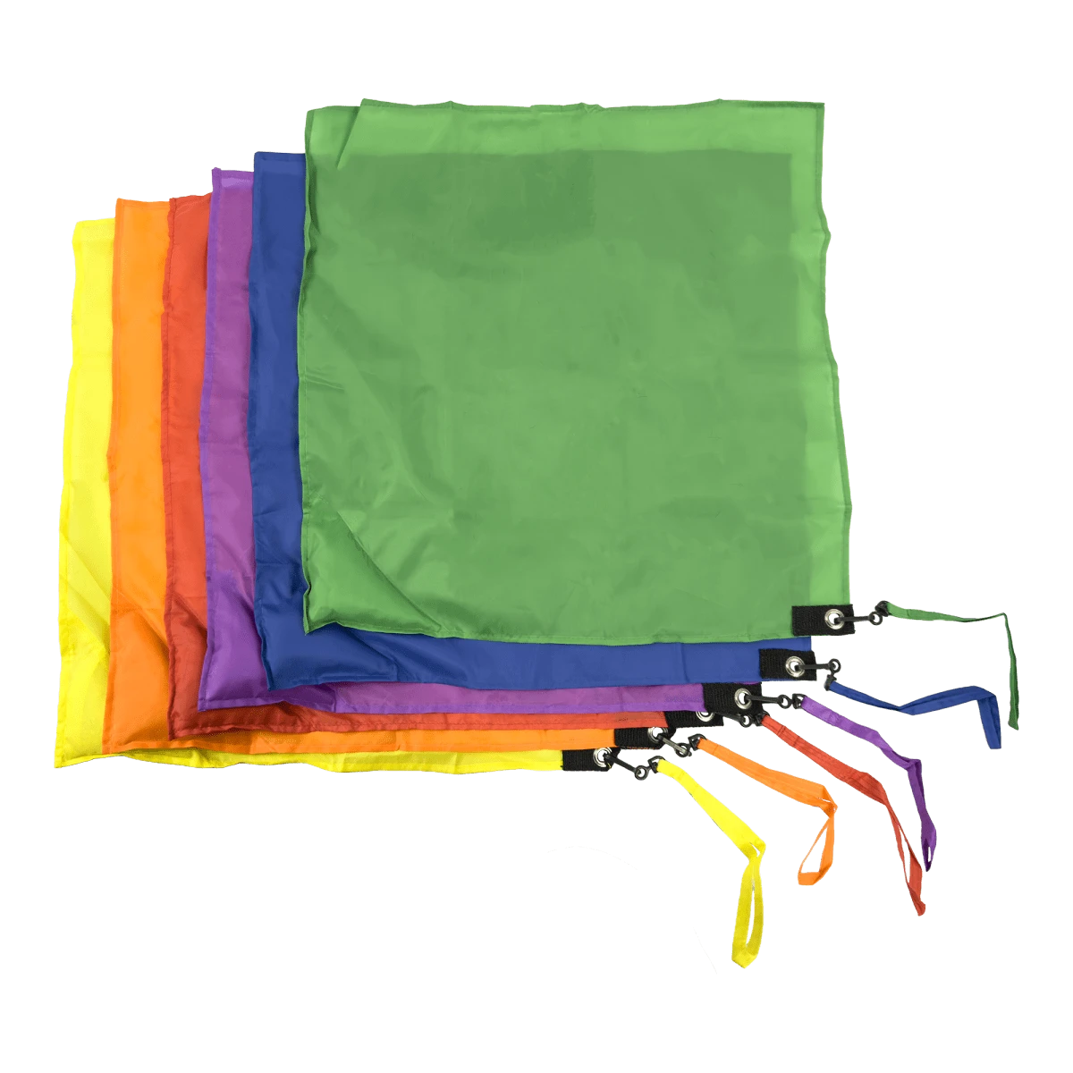 Bandeiras de tecido para malabarismo (swing flags) Pista e Campo - cnj com 6 und