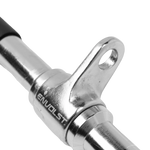 Puxador Barra Reta 48cm Pulley Cromado Maciço com Giro Envolst