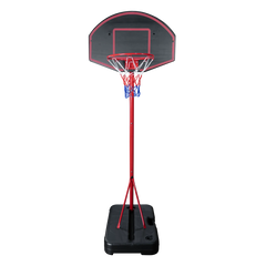 Tabela de basquete infantil móvel com poste, quadro plástico e aro Pista e Campo