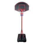 Tabela de basquete infantil móvel com poste, quadro plástico e aro Pista e Campo