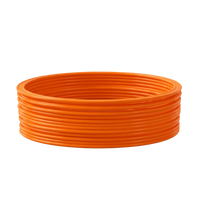 Arco plano 40cm Amarelo - 12 unidades