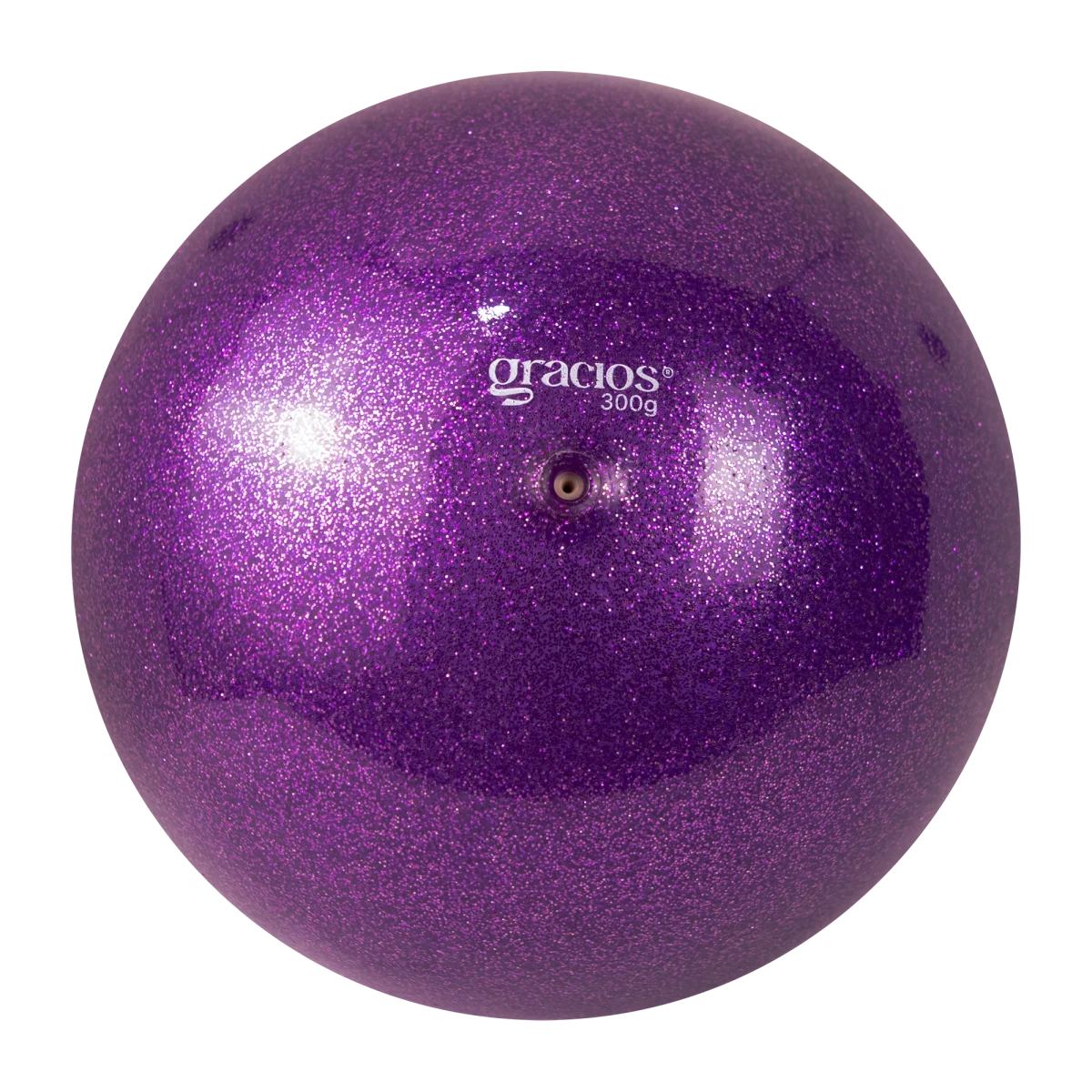 Bola Ginástica Rítmica Oficial 300g Glitter Gracios - Roxo
