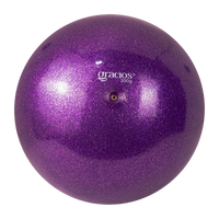 Bola Ginástica Rítmica Oficial 300g Glitter Gracios - Roxo