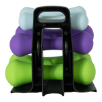 Conjunto 6 Halteres Neoprene 1, 2 e 3kg e Suporte Envolst