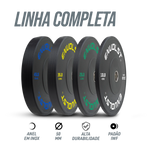 Anilha Olímpica Bumper para Crossfit e LPO 45Lb Envolst