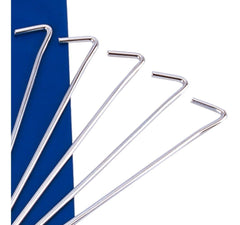 Presilhas estacas de aço 18cm com cordinhas Pista e Campo - cnj com 12 und