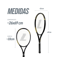 Raquete de Tênis 27" Adulto Brissac Encordoada Loire