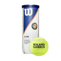 Bolinha/bola de tênis de campo Roland Garros Wilson - tubo com 3 und