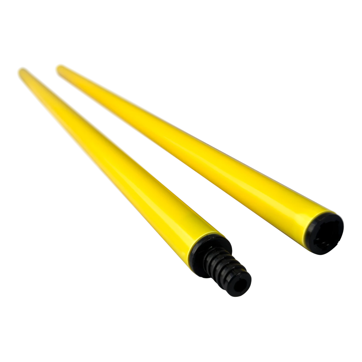 Bastão haste de PVC 1,50m desmontável em três partes amarelo Velden