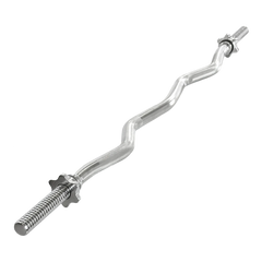 Barra de Musculação W 1,20m Maciça 28mm com Rosca Envolst