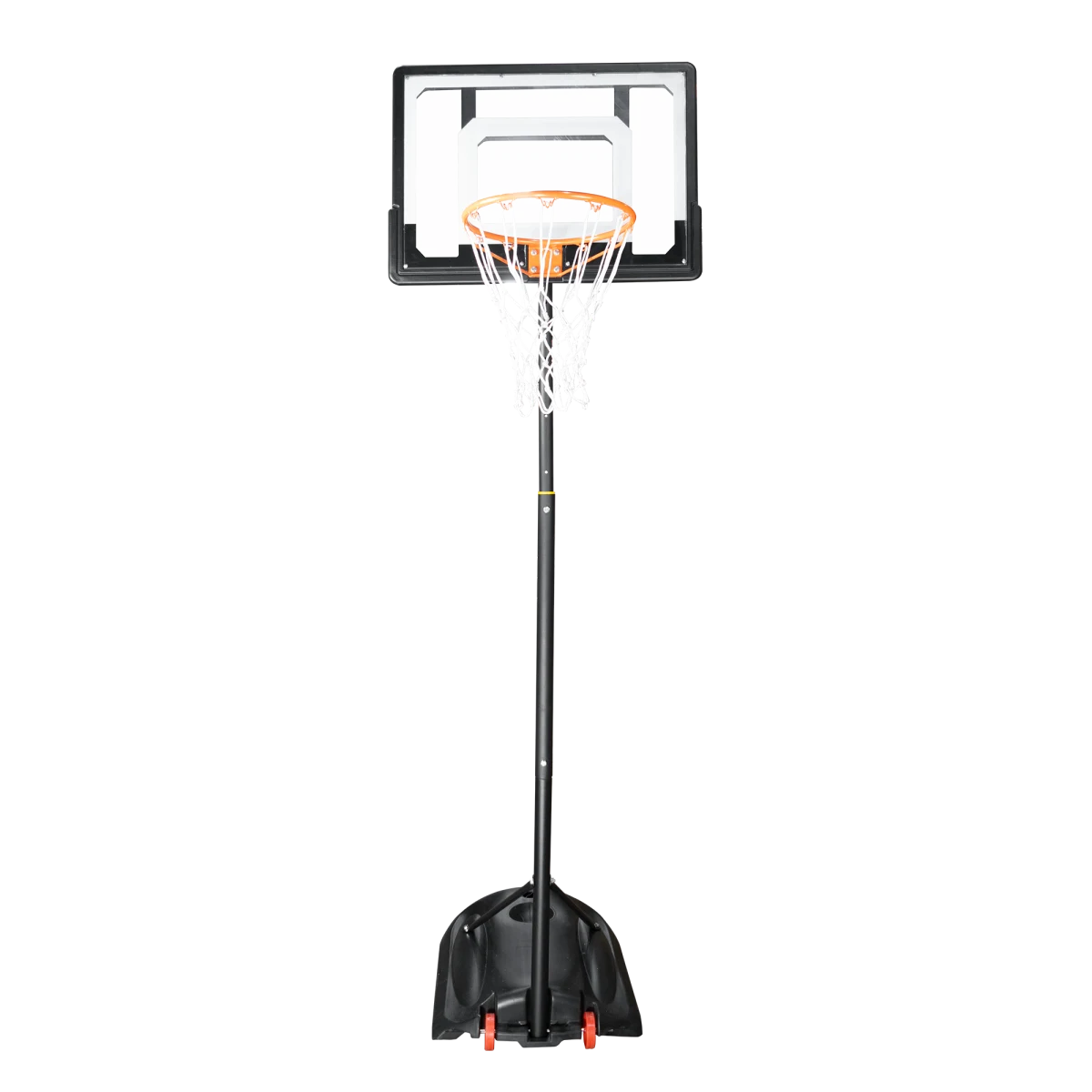 Tabela de basquete infantil juvenil móvel com poste, quadro de policarbonato e aro Velden