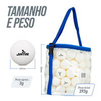 Bolinha de tênis de mesa treinamento Pista e Campo - saco com 100 und - branca