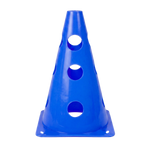 Cone Furado de sinalização de plástico 23cm Pista e Campo - Azul