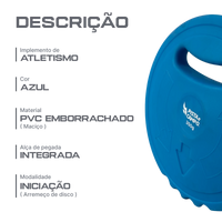 Implemento de Atletismo PVC Macio 350g Pista e Campo