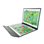 Prancheta tática magnética com caneta para treinamento de futebol Pista e Campo - Modelo pasta preta