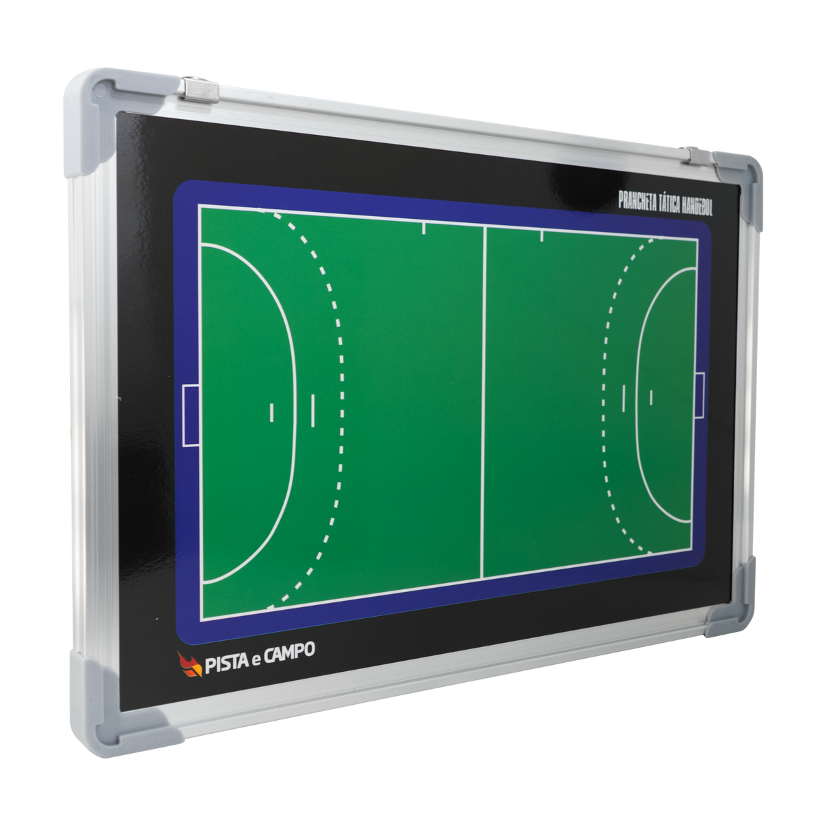 Quadro tático magnético de alumínio com acessórios 45x30 Pista e Campo - Handebol
