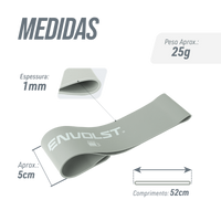 Mini Band Envolst - Kit com 3 intensidades