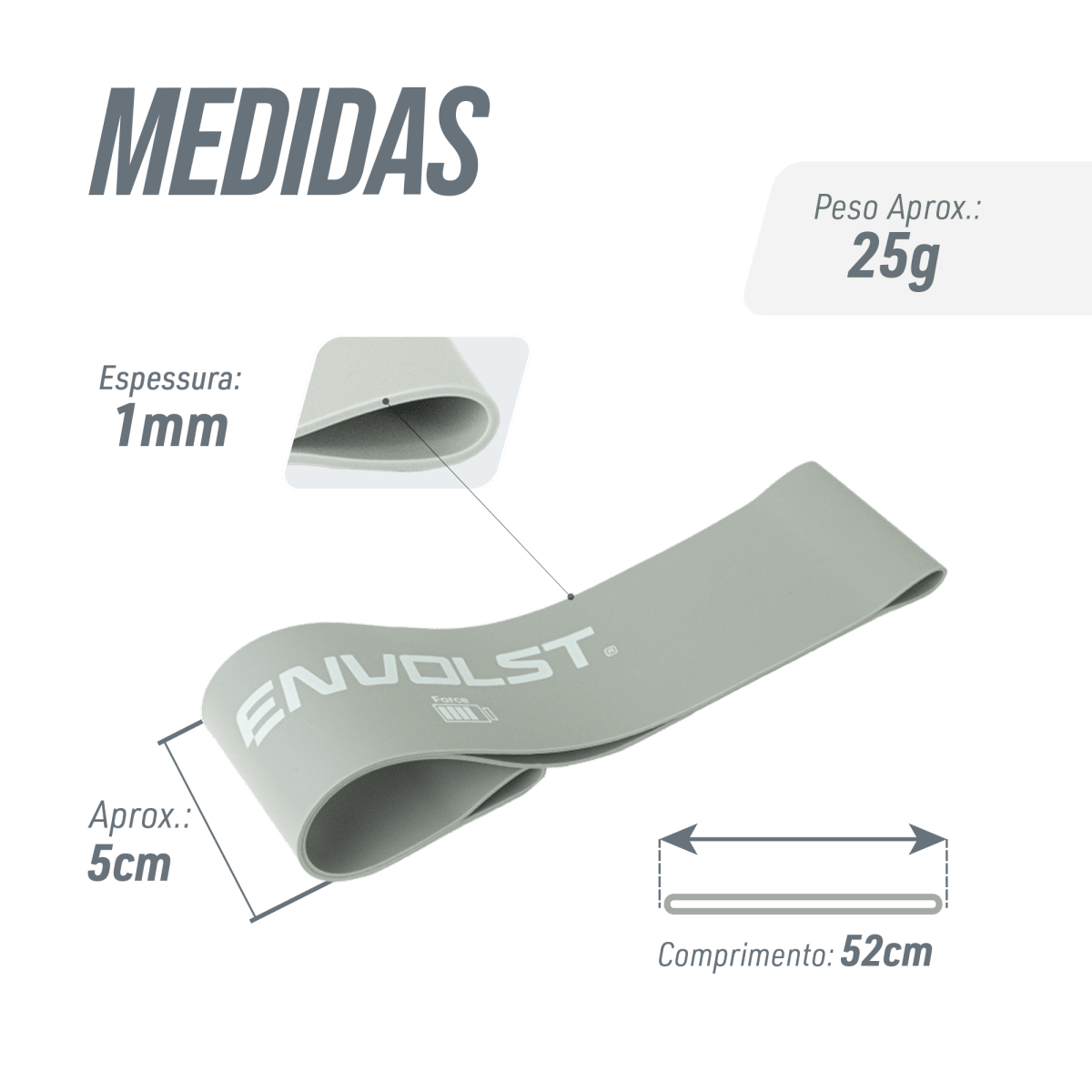 Mini Band Intensidade Force Envolst