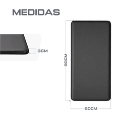 Colchonete Emborrachado D60 Profissional 90x50x3m Envolst